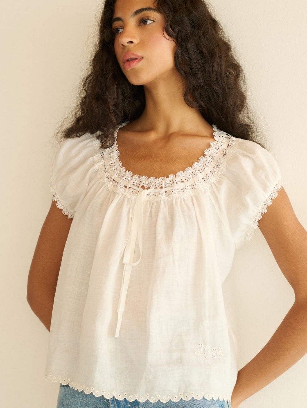 Doen MARINETTE TOP IN SALT - Picture 2 of 14